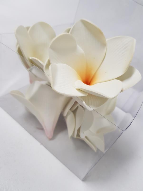 Artificial Frangipani Heads CreamYellow Desflora