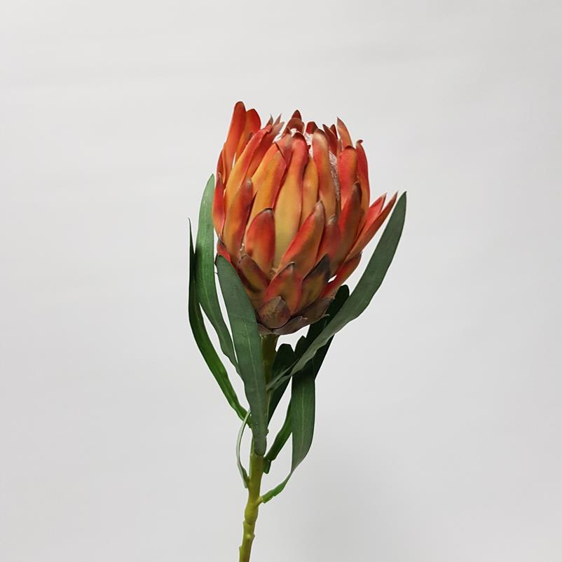 Artificial Queen Protea Orange 61cm Desflora