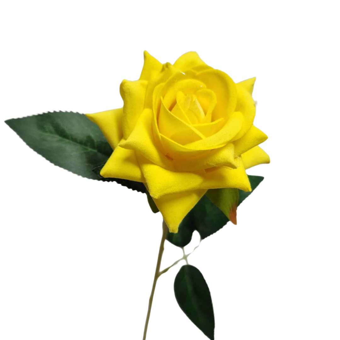 Artificial Rose Venus Yellow 49cm - Desflora