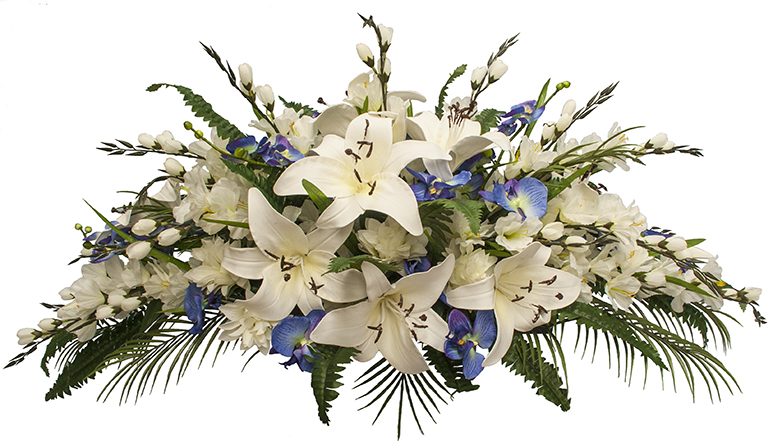 Artificial Cemetery Flowers Custom Made, Outdoor Silk Flowers For Graves
