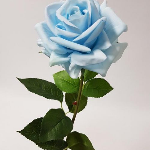 Artificial Rose Anna Baby Blue 75cm