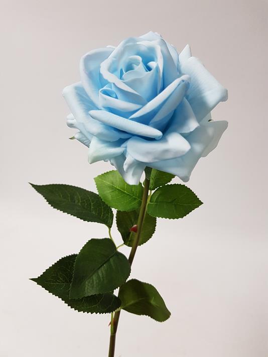 Artificial Rose Anna Baby Blue 75cm - Desflora