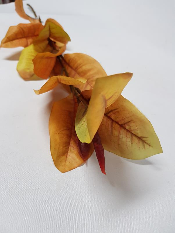 Artificial Autumn Leaf Yellow 60cm