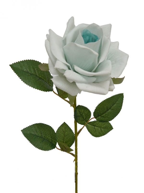 Artificial Rose Florence Light Blue 50cm - Desflora