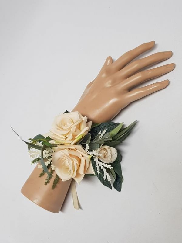 Willow Artificial Floral Wrist Corsage (Ribbon Band) - Desflora