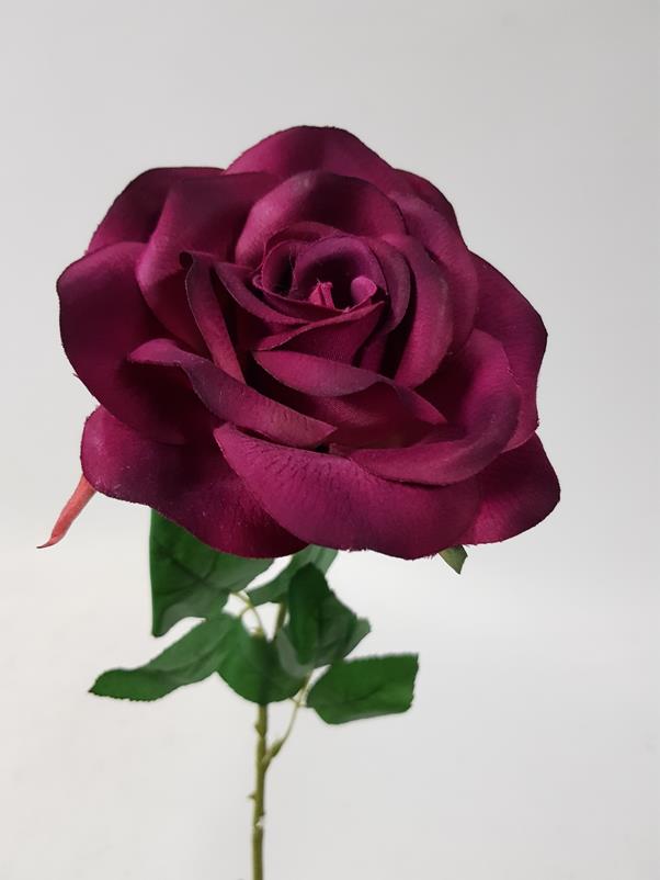 Artificial Rose Emily Plum 70cm - Desflora