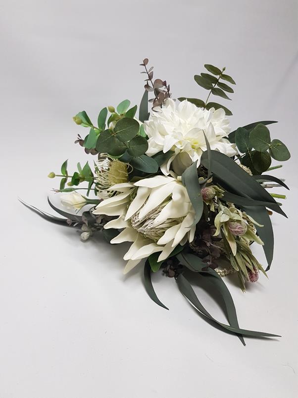 Artificial Wedding Bouquet - Sage - Image 2