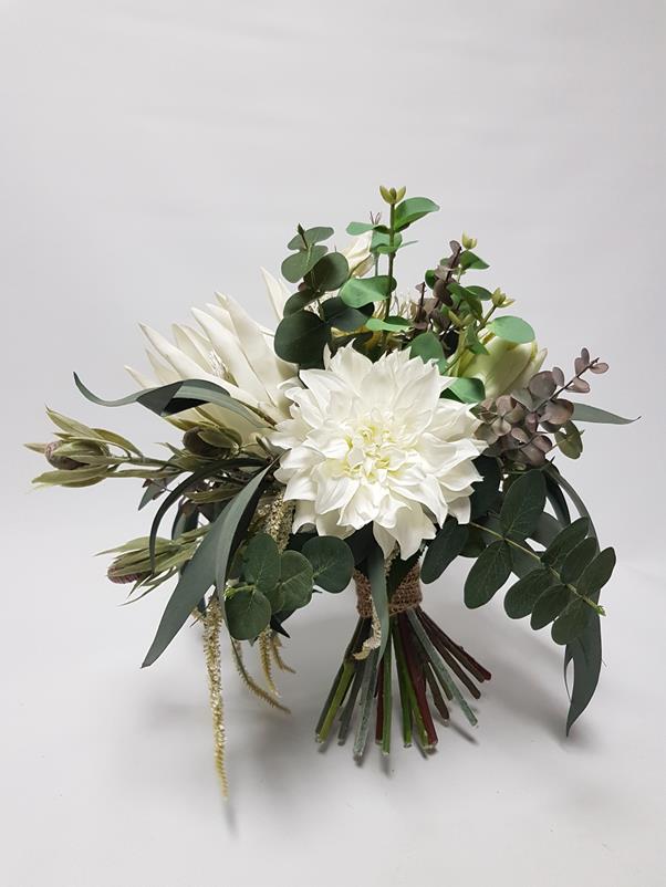 Artificial Wedding Bouquet - Sage - Image 3