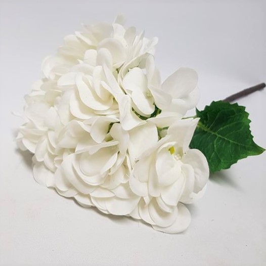 Real Touch Hydrangea White 50cm - Desflora