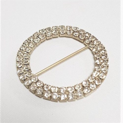 Rhinestone Double Circle Buckle - Style 5