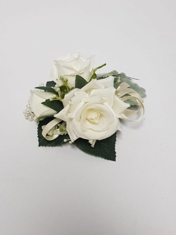 Artificial Wrist Corsage Riley (Pearl Band) Desflora