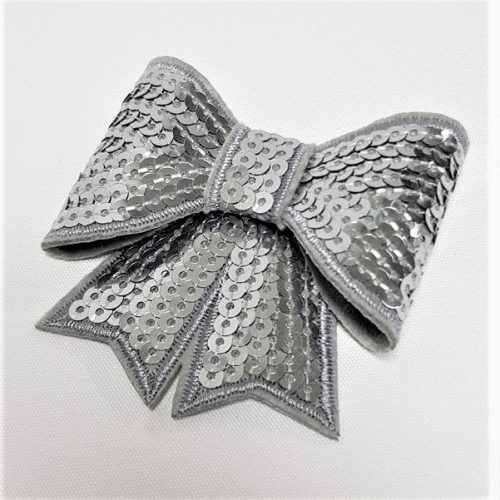 Sparkle Grey Heart Embellishment - Style 2