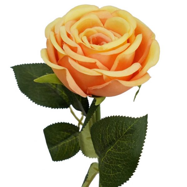 Fake Orange Roses Artificial Roses-lifelike-Shipping Australia Wide