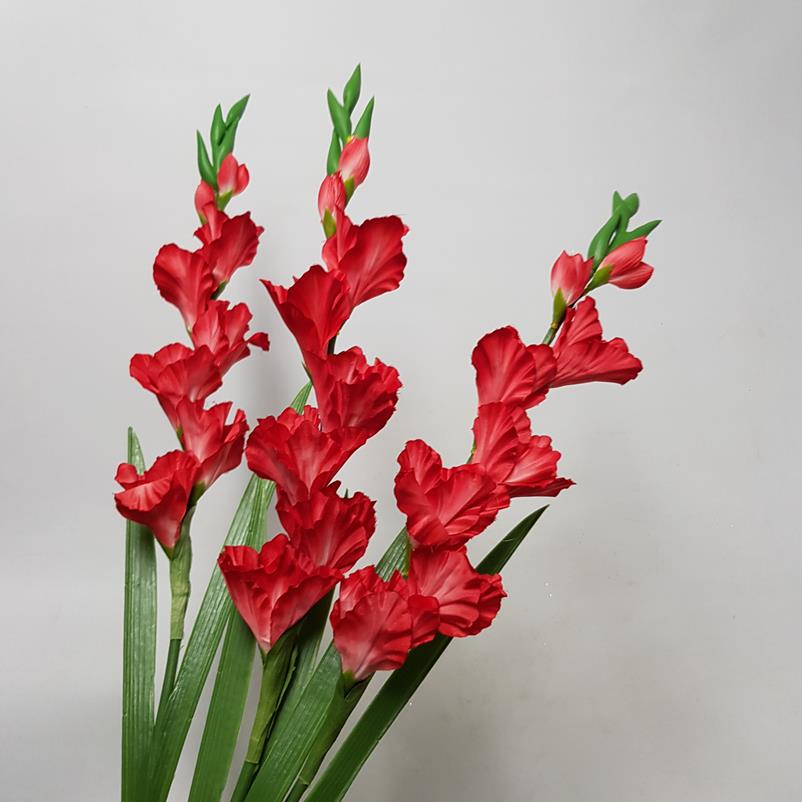 Artificial Gladdy Red 91cm Desflora