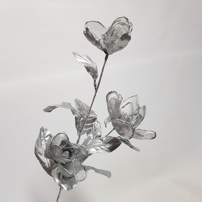 Magnolia Glitter Silver 50cm - Image 2