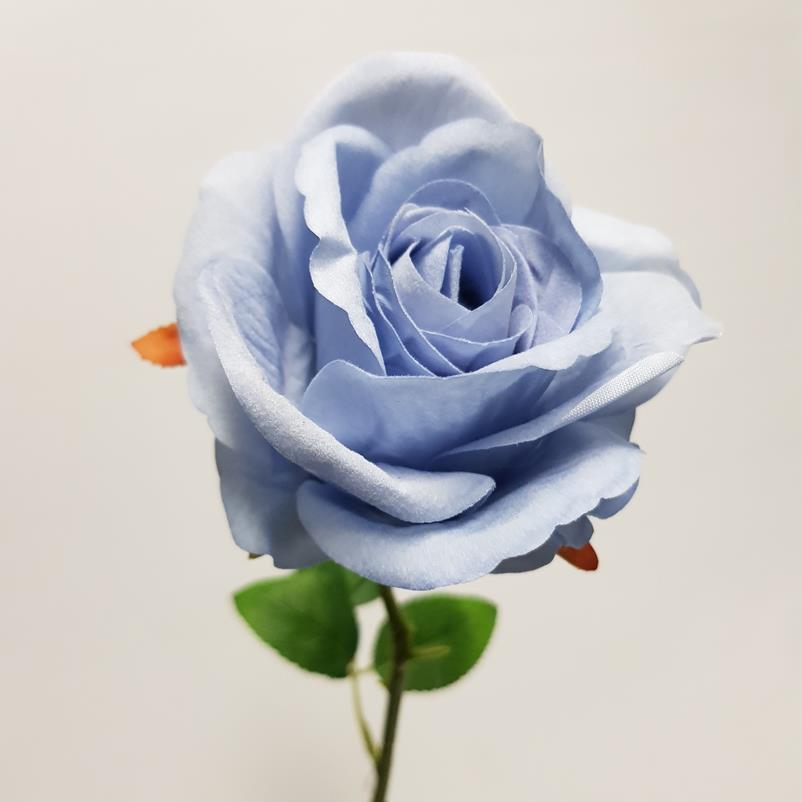 Artificial Rose Valarie Blue 55cm Desflora