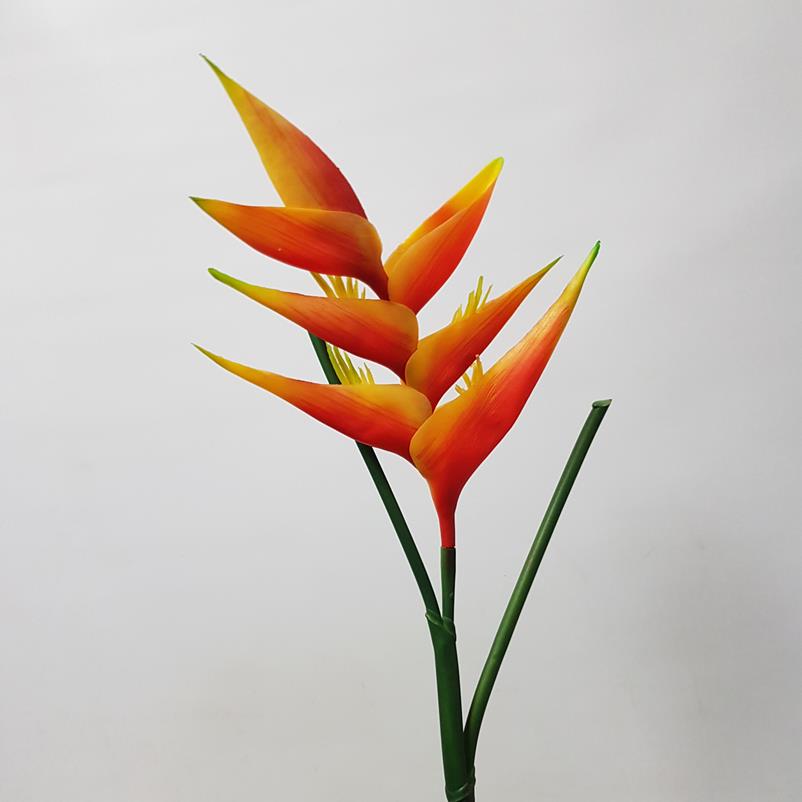 Artificial Heliconia Flower Orange 87cm - Desflora