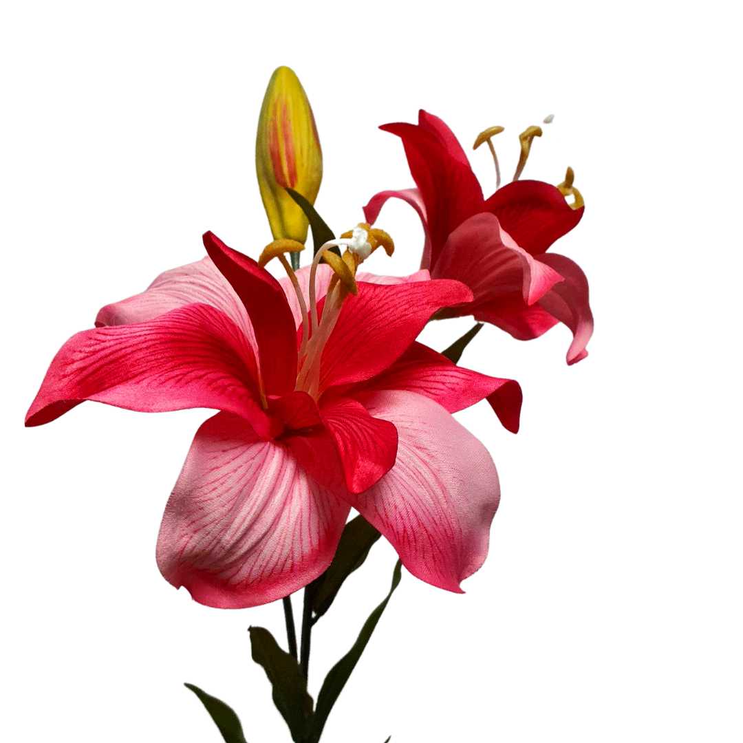 Artificial Tiger Lily Hot Pink 81cm - Desflora