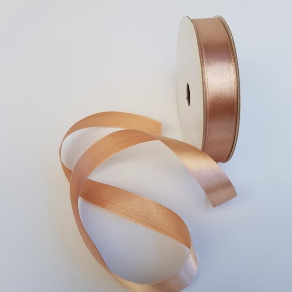 Satin Ribbon Single sided 15mm Ivory