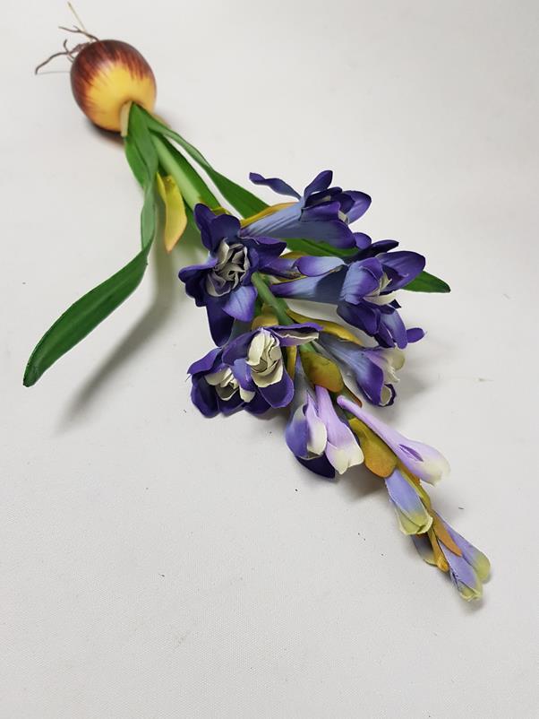 Artificial Tube Rose Purple 38cm - Image 3