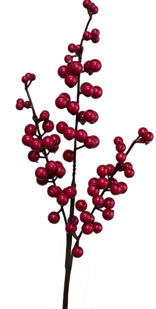 Christmas Berry Stem Red 40cm Desflora