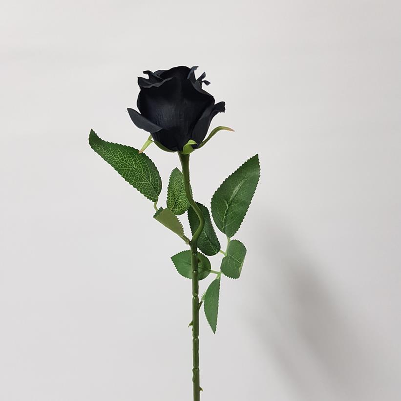Artificial Rose Bonita Black 49cm - Image 3