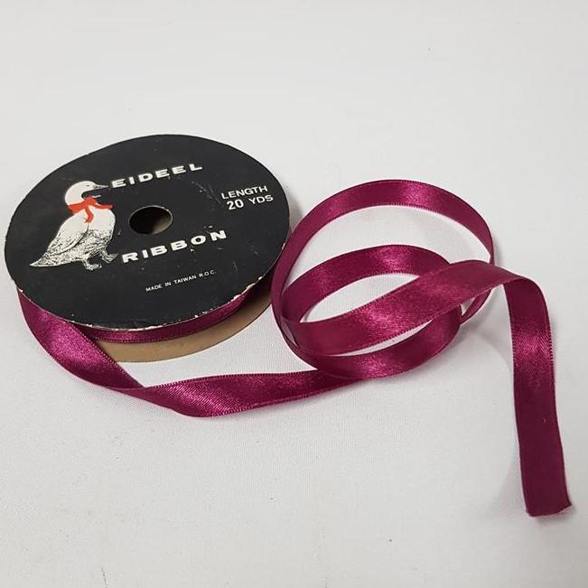 Satin Double sided 14mm Burgundy