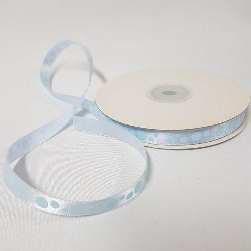 Satin Ribbon Raised Dots 10mm Blue