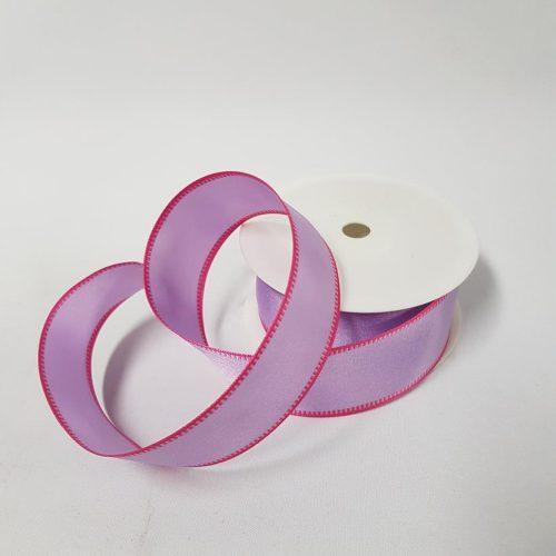 Taffeta Two Toned Wired Ribbon 40mm Purple