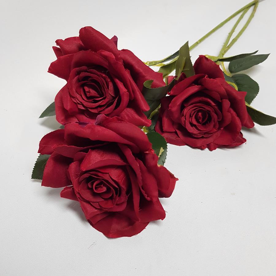 Artificial Rose Ella Claret 68cm - Desflora