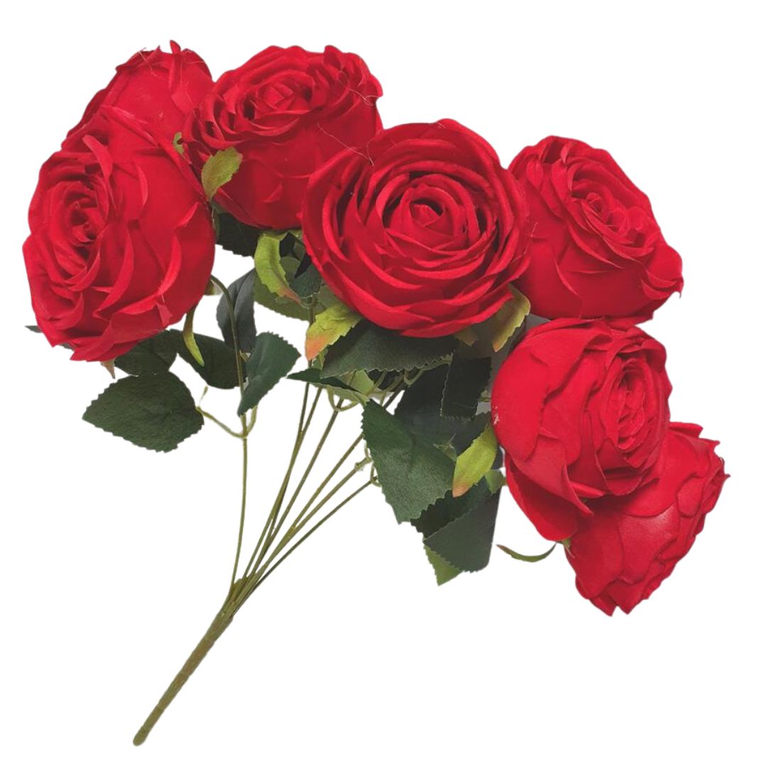 Bunch of Reflex Roses 42cm Red - Desflora