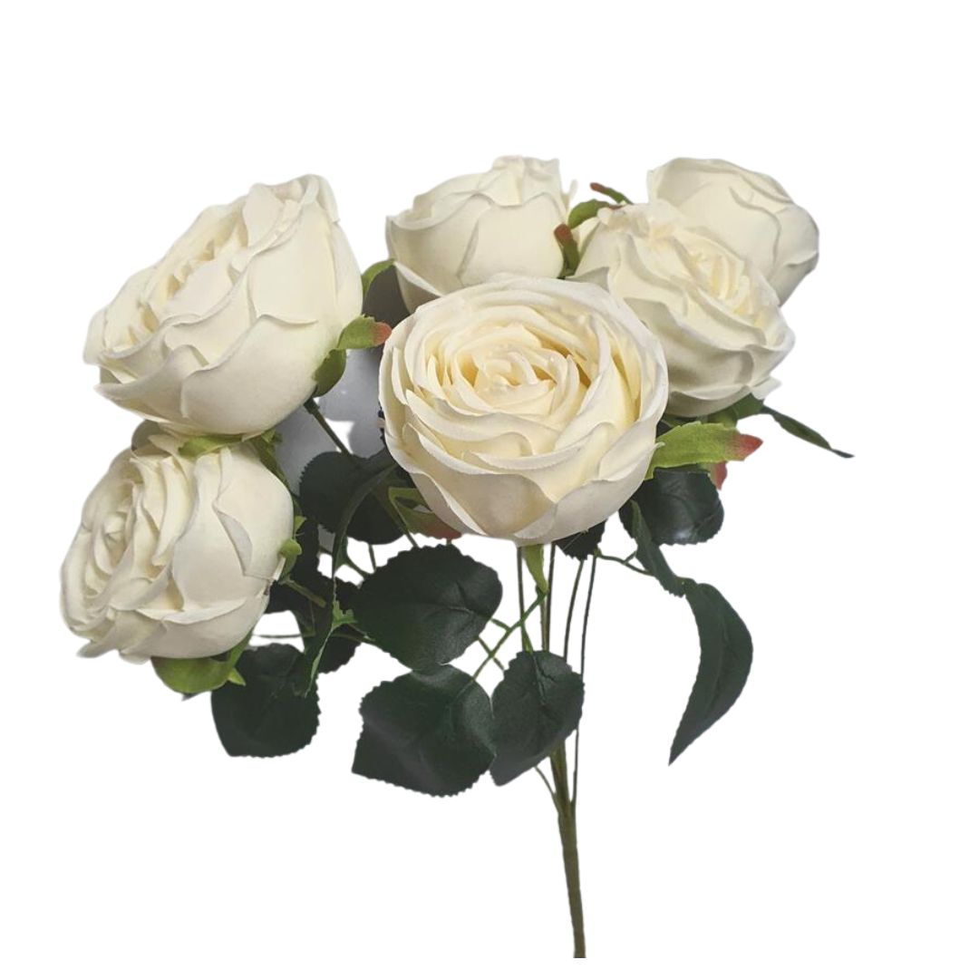 Bunch of Reflex Roses 42cm White - Desflora