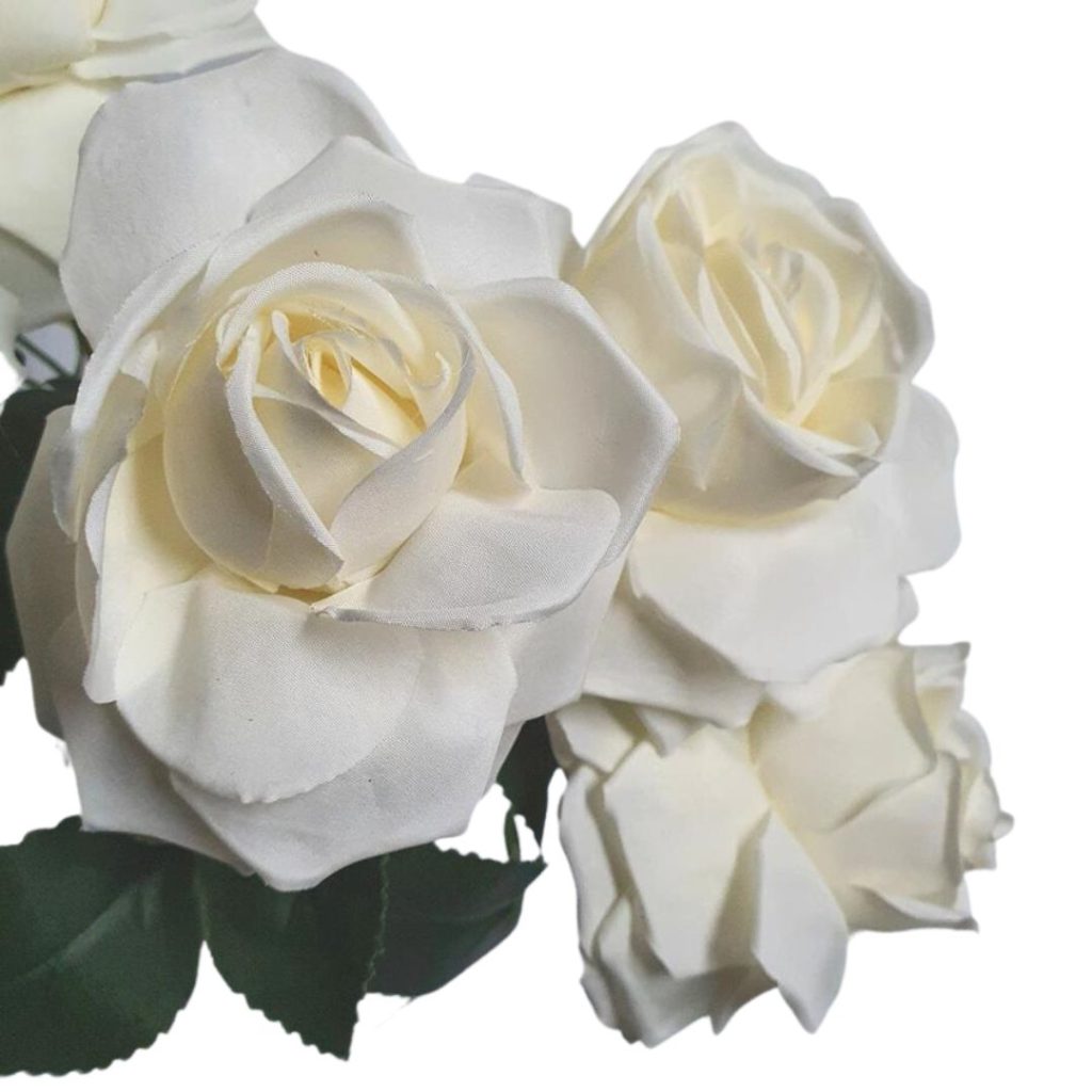 Bunch of Reflex Roses 42cm White - Desflora