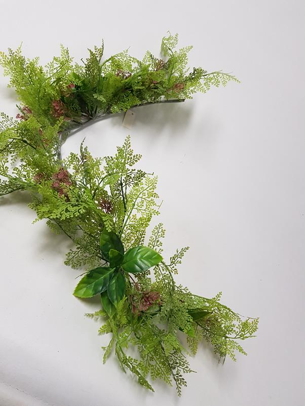 Artificial Garland Mixed Leaf 80cm - Image 3