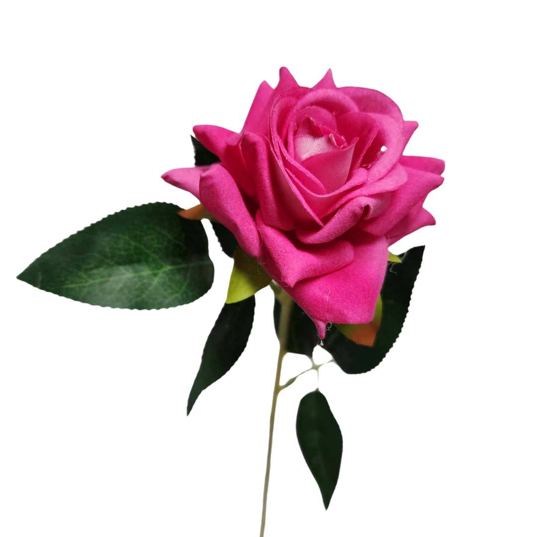 Artificial Rose Venus Hot Pink 49cm - Desflora