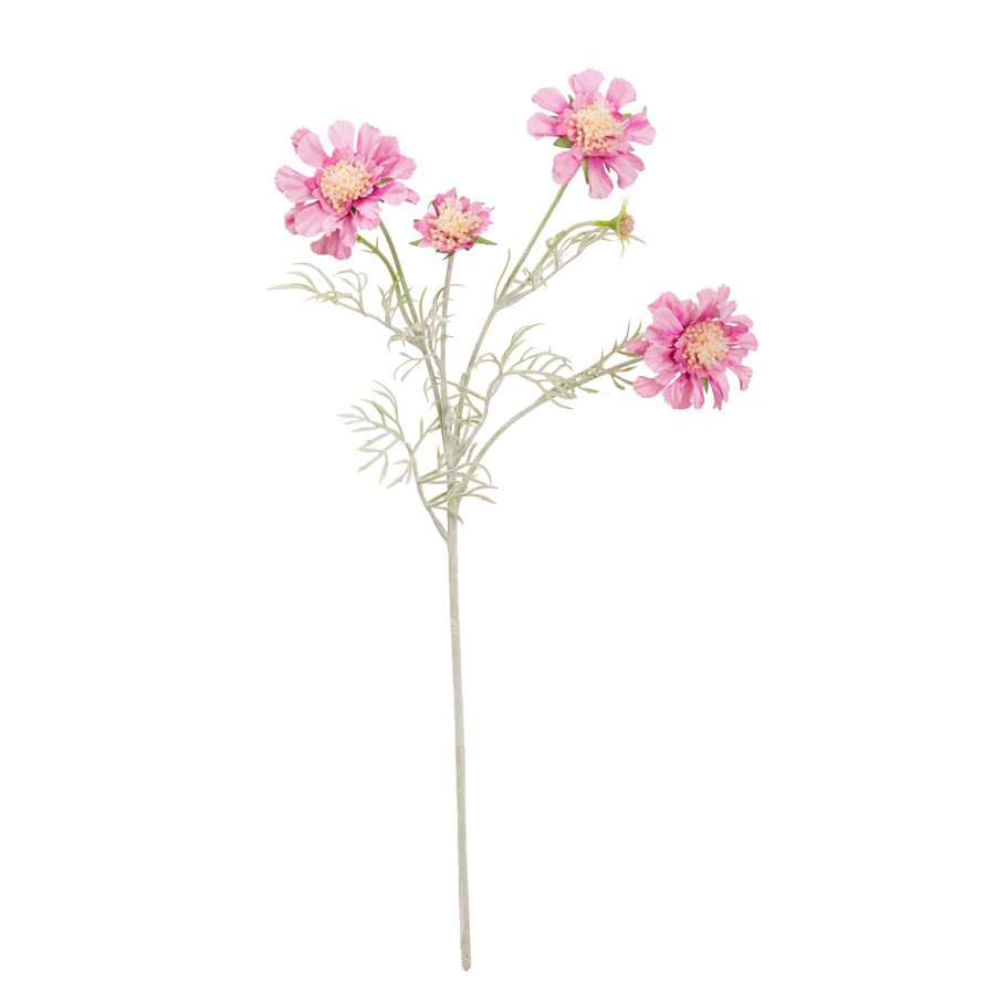 Artificial Scabiosa Flower Dark Pink 60cm - Desflora