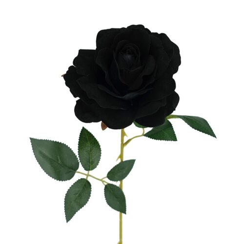 Artificial Rose Layla Black 54cm