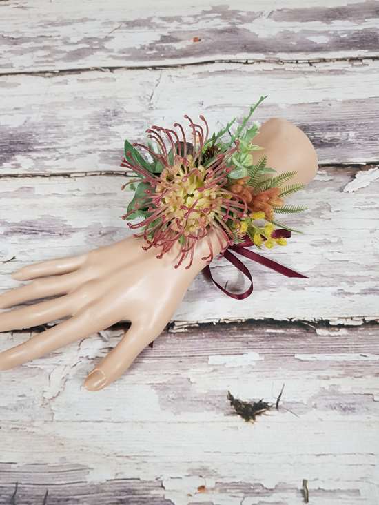 Matilda Ribbon Wrist Corsage - Desflora