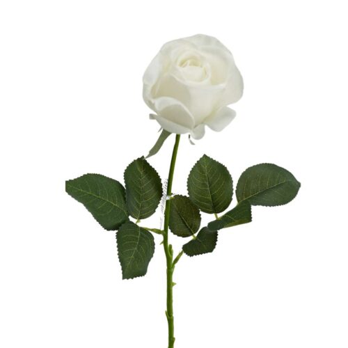 Artificial Rose Chrisy White 65cm
