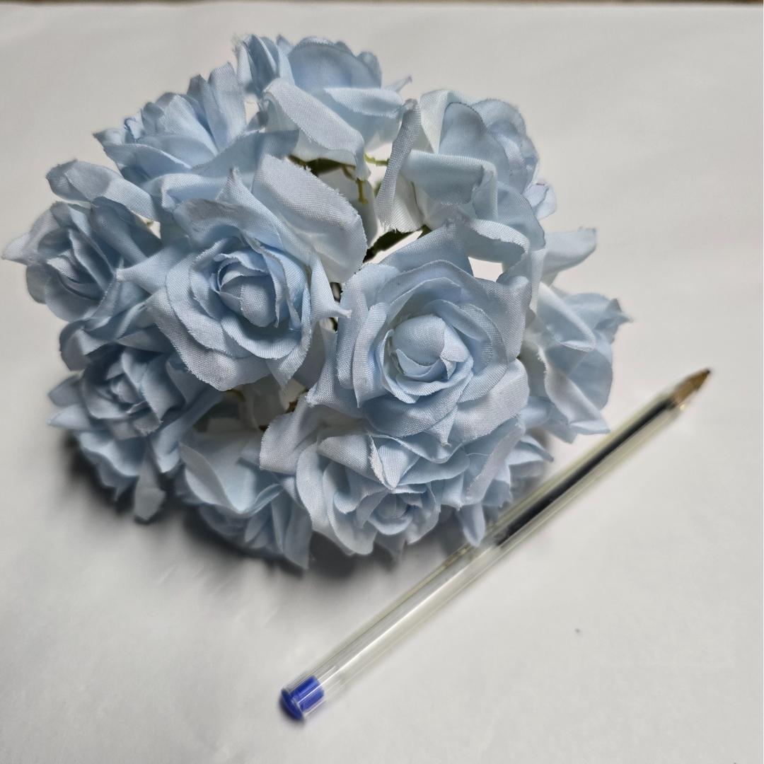 Mini Rose Bunch Baby Blue - Desflora