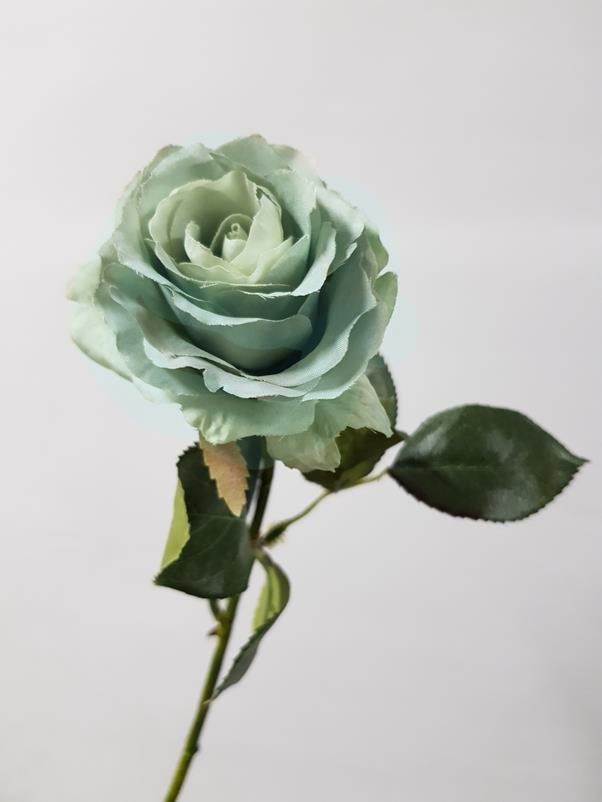 Artificial Rose Nicole Dusty Blue 38cm