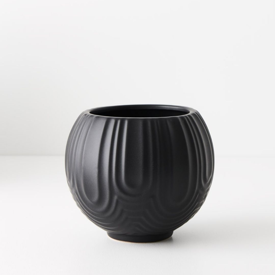Vase Geo Black 20cm