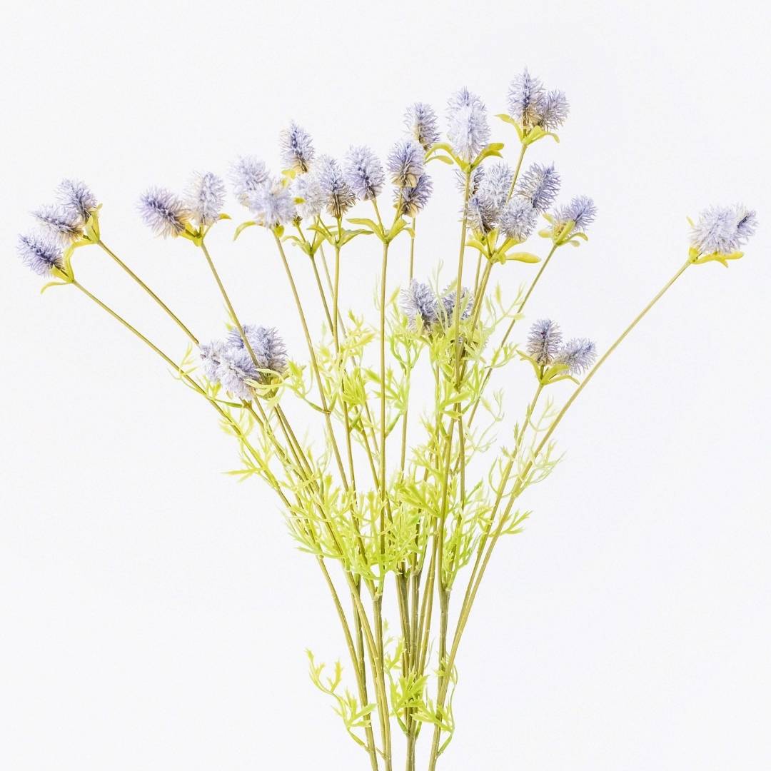 Artificial Globe Thistle Bunch Purple 57cm