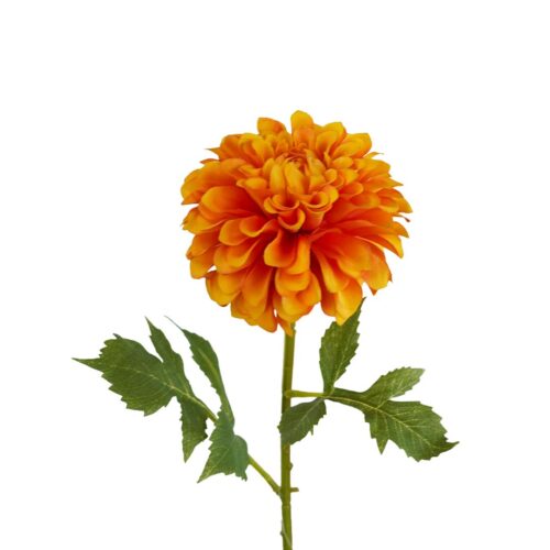 Artificial Marigold Flower Orange 49cm