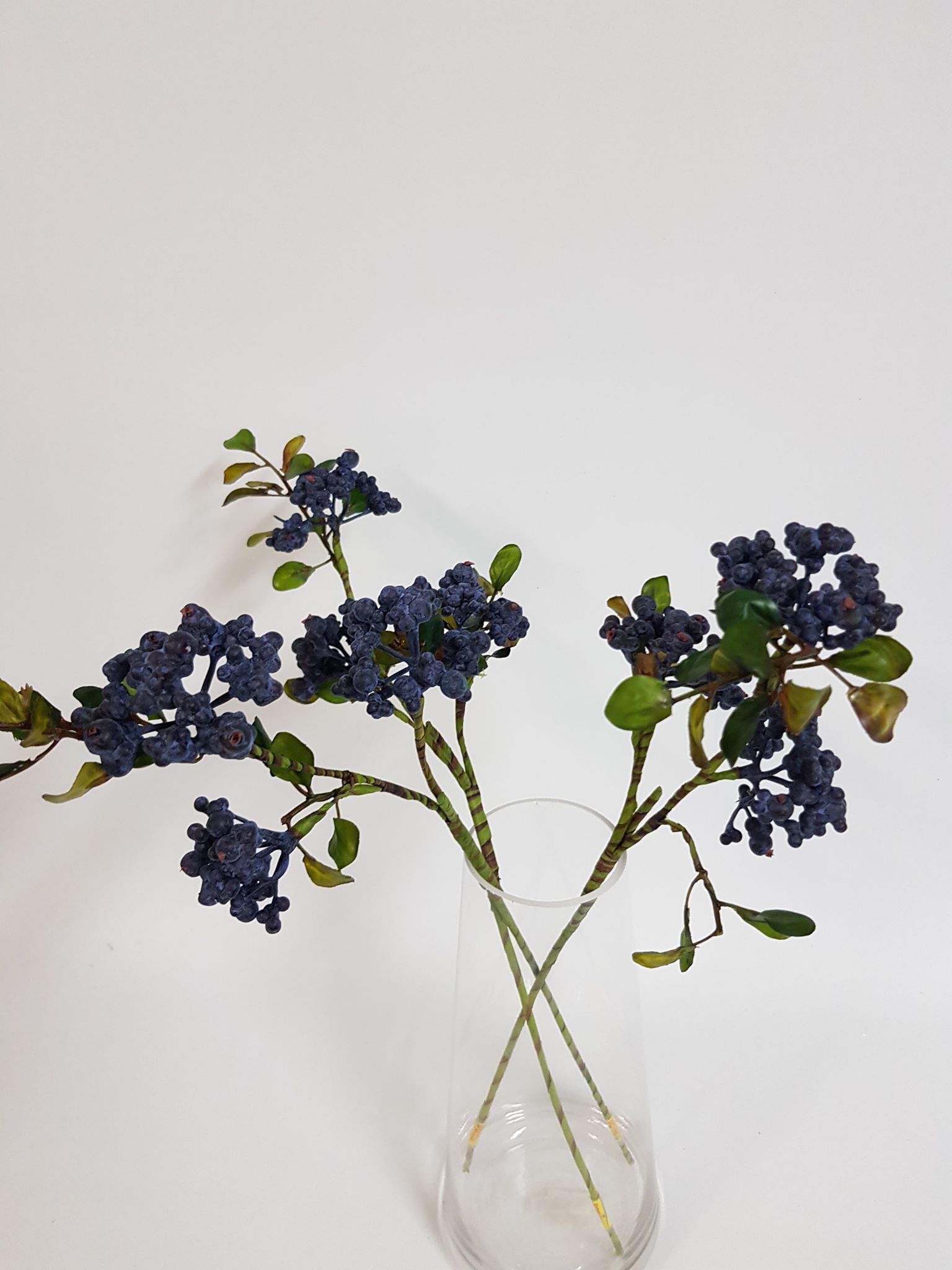 Artificial Navy Blue Berry Spray 48cm - Image 2