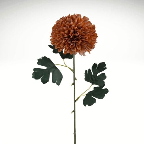 Artificial Disbud Flower Orange 56cm
