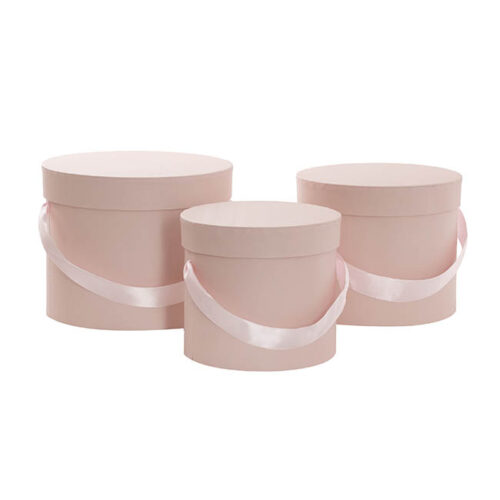 Floral Hat box Blush Pink