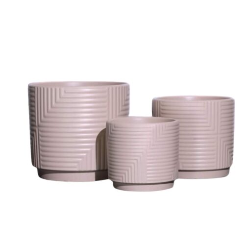 Geo Pot Dusty Pink