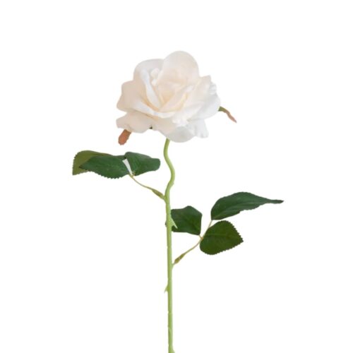 Artificial Rose Sunny Milky 50cm