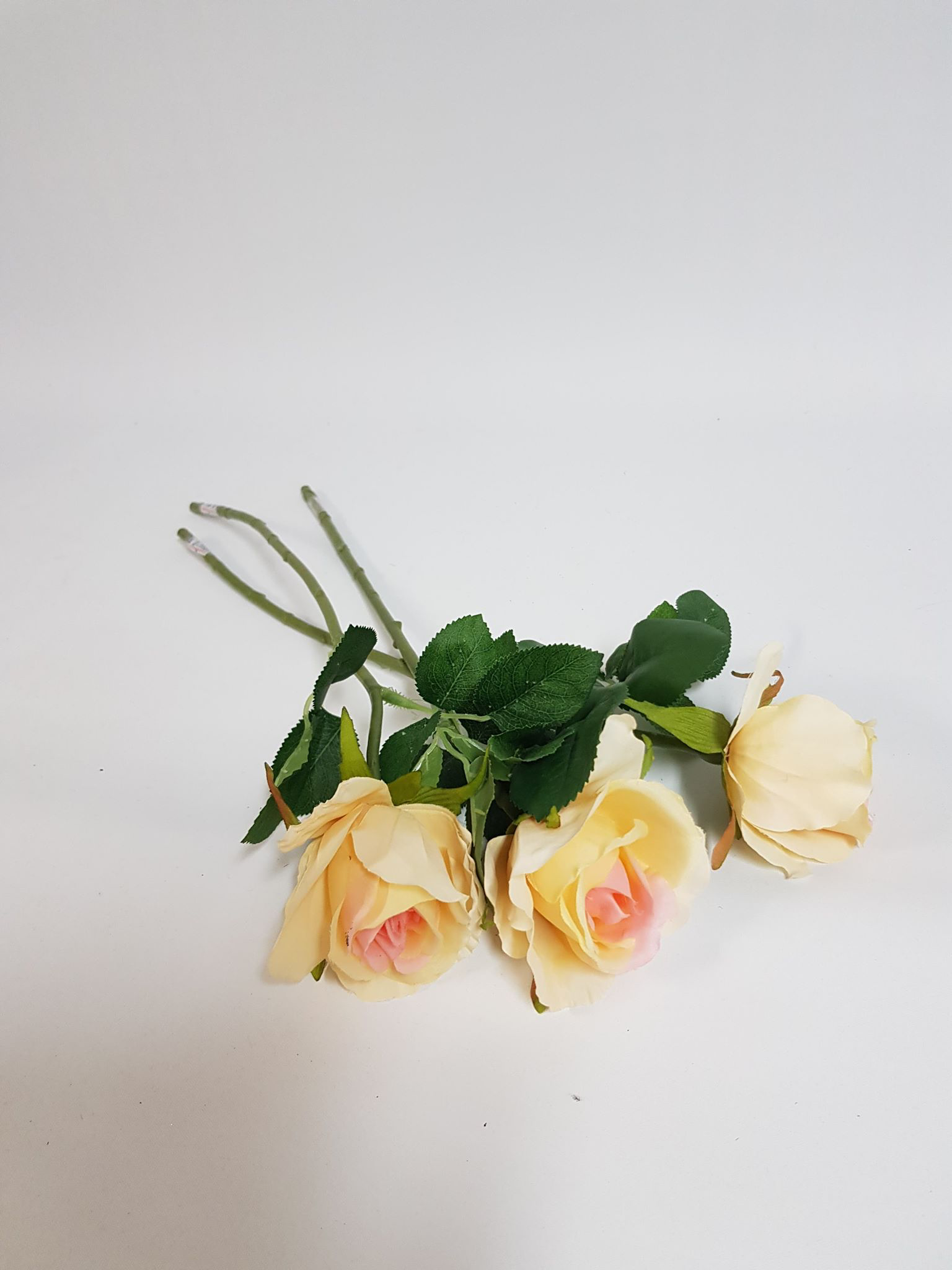 Artificial Rose Bonnie Yellow/Pink - Image 4